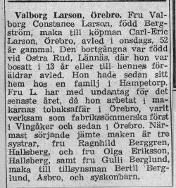 larsson, valborg