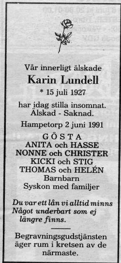 lundell, karin