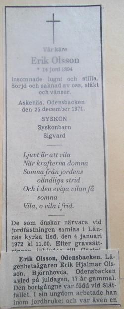 olsson, erik