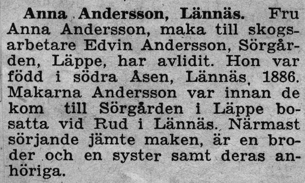 anna andersson sörgården