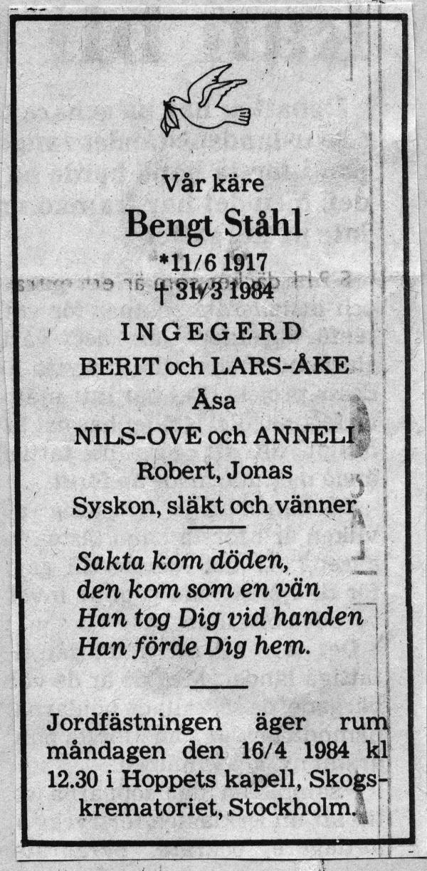 bengt ståhl