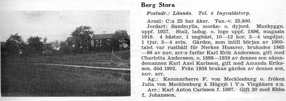 berg stora